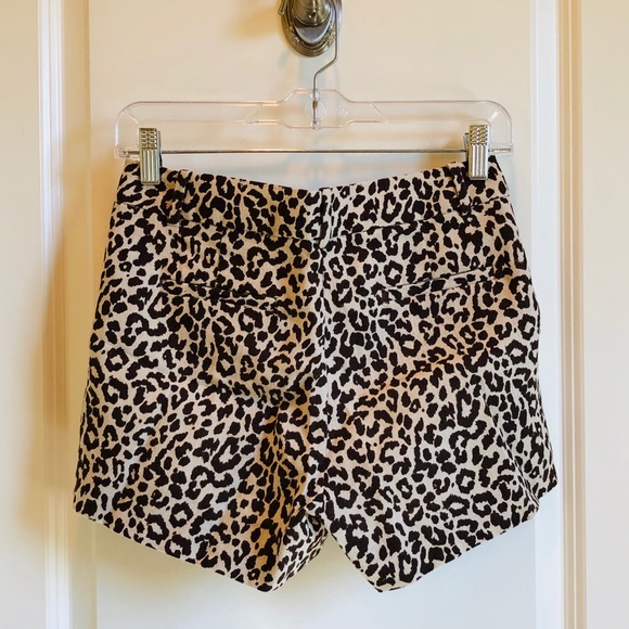 J. Crew Cheetah Print Linen Shorts - Picture 2 of 3